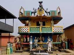 Posuban shrrine in Mankessem, Ghana Posuban shrine in Mankessem, Ghana